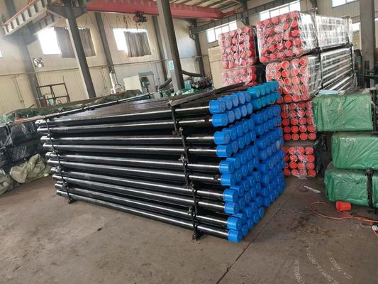 OD 114mm জল কূপ ড্রিল পাইপ 4 1/2" রেমিট থ্রেড কালো