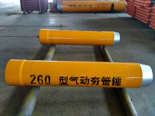 Yellow Pneumatic Pipe Ramming Hammer BH260 260MM Host Outer Diameter