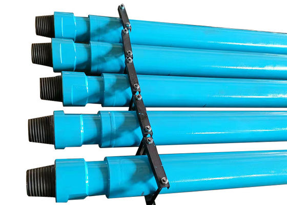 নীল রঙের জলের কূপ ড্রিল পাইপ R780 গ্রেড, ব্যাস ২১৯ মিমি, DTH ৩০ ফুট